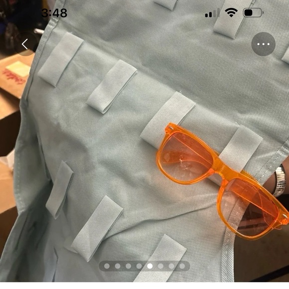 Sundress Shape Jewelry Holder 2 Sided Velcro Closures in the back with Hanger - Picture 4 of 9